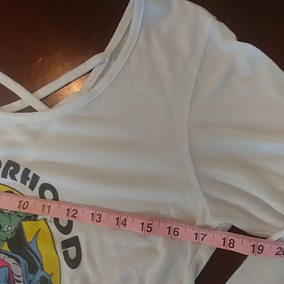 Justice League Neighborhood Watch Cross Back Shirt - Picture 3 of 7